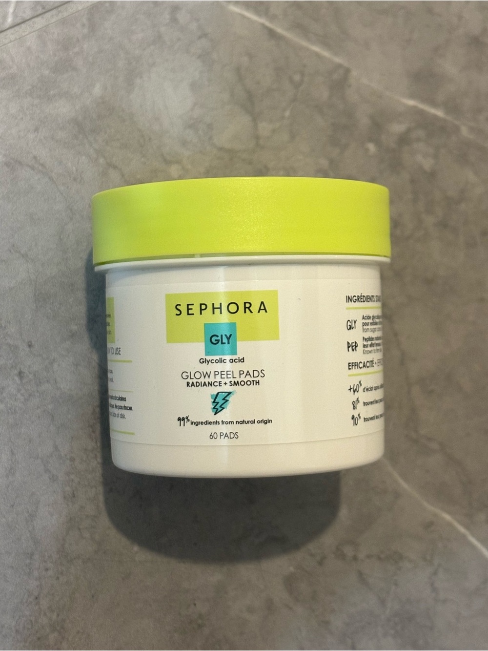 Free with Makeup/Skincare Purchase - Sephora GLY Glow Peel Pads (60 Pads)